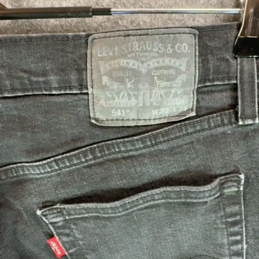 Levi's 541 Straight Jeans Faded Black Wash 32x34